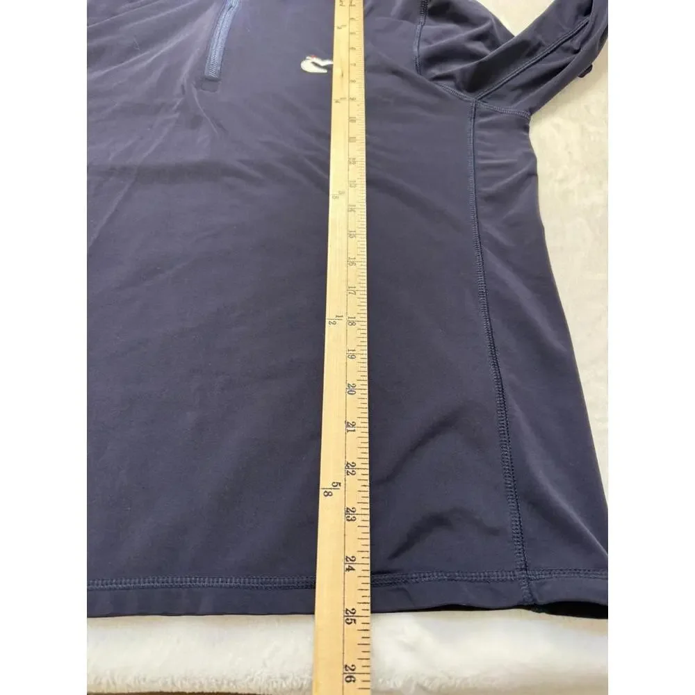 Greyson Pullover Caves‎ Golf Club Performance Quarter Zip Stretch Medium Blue